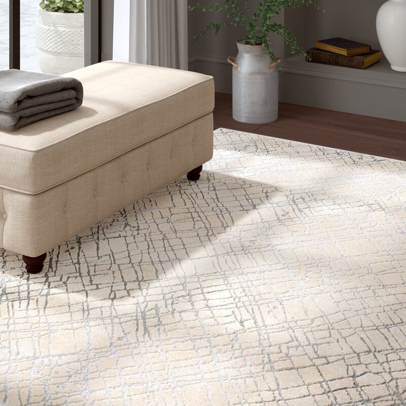 Greyleigh Bridgeton Abstract Gray/Cream Area Rug & Reviews Wayfair